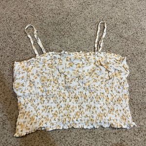 Women's American Eagle Floral Tank Crop Top